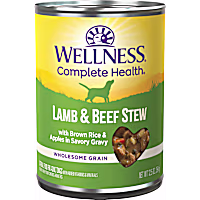 Wellness Complete Health Lamb & Beef Stew Thick & Chunky Natural Canned Wet Dog Food