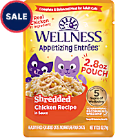 Wellness Appetizing Entrees Natural, Protein-Rich, Grain Free, Chicken Recipe Shredded Adult Wet Cat Food