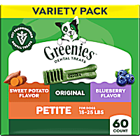 Greenies Adult Natural Dental Natural Dog Treats Petite Size