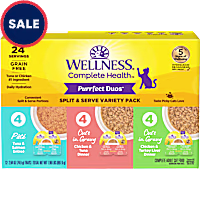 Wellness Complete Health Purrfect Duos Pate & Gravy Cat Food Variety Pack