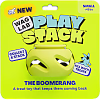 WAGLAB The Boomerang Green Dog Toy