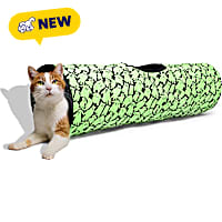 Petco Ghost Print Glow in the Dark Halloween Tunnel Cat Toy