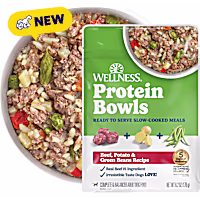 Wellness Protein Bowls, Adult Fresh Alternative Wholesome Grain Beef, Potato & Green Beans Recipe Dog Food