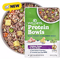 Wellness Protein Bowls, Adult Fresh Alternative Wholesome Grains Chicken, Potato & Peas Recipe Dog Food
