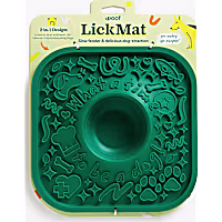 Woof Green LickMat No Slip Silicone Dog Slow Feeder Mat