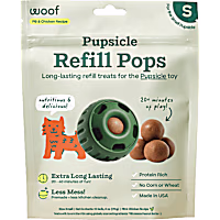 Woof Pupsicle Lickable Chicken and Peanut Butter Pop Refills Small Dog Treat