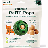 Woof Pupsicle Lickable Beef and Peanut Butter Pop Refills Large Dog Treat