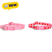 Petco Pink Printed Dog Collar Set