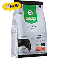 Nature's Protection Superior Care Dark Coat with Salmon & Rice, Hypoallergenic, All Sizes & Life Stages Dry Dog Food