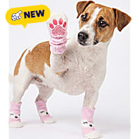 Petco Pink Fox Fuzzy Pet Socks