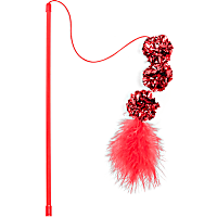 Petco Red Holiday Crinkle Cat Teaser Toy