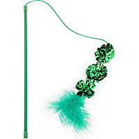 Petco Green Holiday Crinkle Cat Teaser Toy