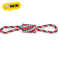 Petco Black/Red 2-Sided Rope Tug Dog Toy