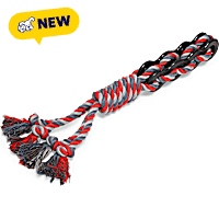Petco Black/Red Multi-Tug Rope TPR Toy