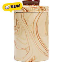 Petco Marbled Tan Ceramic Pet Treat Jar