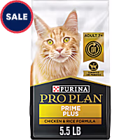 Purina Pro Plan Prime Plus Chicken and Rice Formula Senior Dry Cat Food With Probiotics