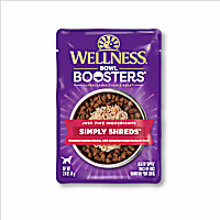 Wellness Bowl Boosters Simply Shreds Natural Grain Free Chicken, Wild Salmon & Pumpkin Wet Dog Food