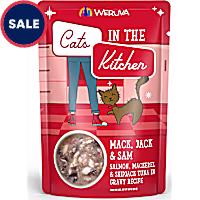 Cats in the Kitchen Originals Mack, Jack and Sam Salmon Tuna in Gravy Recipe Wet Food
