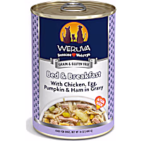 Weruva Classics Bed & Breakfast with Chicken, Egg, Pumpkin & Ham in Gravy Wet Dog Food