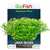 GloFish Java Moss Green Plant Fluorescent Under Blue LED Light Aquarium Decor