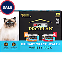 Purina Pro Plan Urinary Tract Health Beef and Chicken Entrees Wet Cat Food Variety Pack