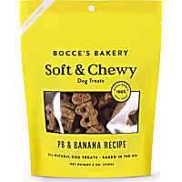 Bocce's Bakery Basic Peanut Butter Banana Soft & Chewy Dog Treats