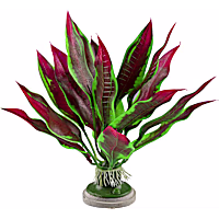 GloFish Leaf Plant Aquarium Decor Fluorescent Under Blue LED Light