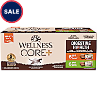Wellness CORE Digestive Health Chicken & Turkey Pate Variety Pack Wet Cat Food