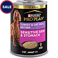 Purina Pro Plan Sensitive Skin and Stomach Turkey and Oat Meal Entree Classic Dog Food Pate