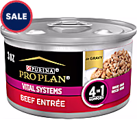 Purina Pro Plan Specialized Vital Systems Beef Entree in Gravy 4-in-1 Support Wet Cat Food