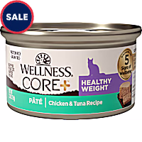 Wellness CORE+ Healthy Weight Natural Grain Free Chicken & Tuna Pate Canned Wet Cat Food