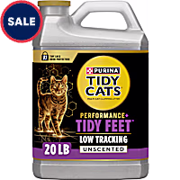 Purina Tidy Cats Tidy Feet Clumping Unscented Low Tracking Cat Litter with Odor Control for Clean Paws