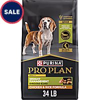 Purina Pro Plan Adult 7 Plus Weight Management Shredded Blend Chicken and Rice Formula Senior Dry Dog Food