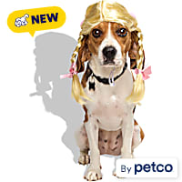 Petco Blonde Braids Wig Pet Costume Headpiece