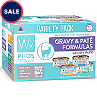 Weruva Wx Phos Focused Gravy & Pate Formulas Variety Pack Wet Cat Food