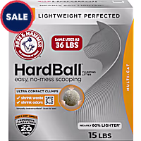 Arm & Hammer Hardball Lightweight Clumping No-Mess Scooping Cat Litter