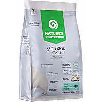 Nature's Protection Superior Care White Dogs Grain Free Junior Small and Mini Breeds White Fish Dry Dog Food