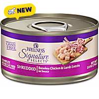 Wellness CORE Grain Free Boneless Chicken & Lamb Signature Selects Shredded Adult Wet Cat Food