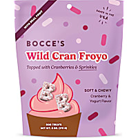 Bocce's Bakery Wild Cran Froyo with Cranberry and Sprinkles, Soft & Chewy Dog Treats