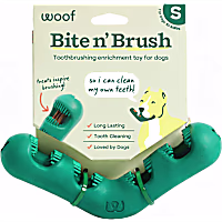Woof Bite n' Brush Treat Dispenser Dog Toy