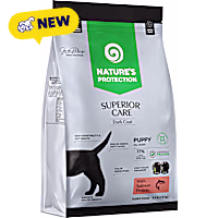 Nature's Protection Superior Care Salmon & Rice, Puppy All Sizes Dark Coat Dogs Hypoallergenic Dry Dog Food