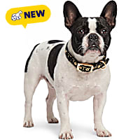 Petco Black Tweed Bling Dog Collar