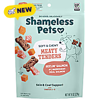 Shameless Pet Treats Meaty Tenders Reelin' Salmon Soft & Chewy Dog Treats