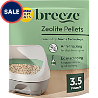 Purina Tidy Cats Breeze Unscented 99.9 Percent Dust Free, Multi Cat, Zeolite Pellet Cat Litter Refill