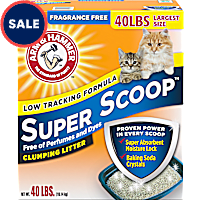 Arm & Hammer Fragrance Free Super Scoop Clumping Litter for Cats