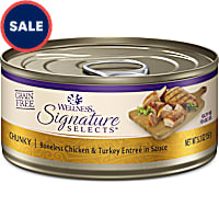 Wellness CORE Signature Selects Natural Grain Free Chunky Chicken & Turkey Wet Cat Food