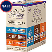 Wellness CORE Signature Selects Natural Canned Grain Free Cat Food Variety Pack, Poultry Selection Eight