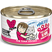 B.F.F. Minced Be Mine Tuna & Bonito Dinner in Gelee Wet Cat Food