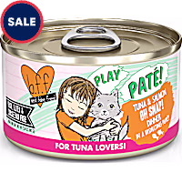 B.F.F. P.L.A.Y. Oh Snap! Tuna & Salmon Dinner in a Hydrating Puree Wet Cat Food