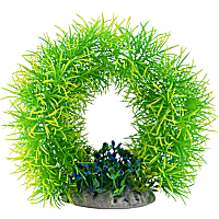 GloFish Green/Blue Arch Plant Fluorescent Under Blue LED Light Aquarium Decor